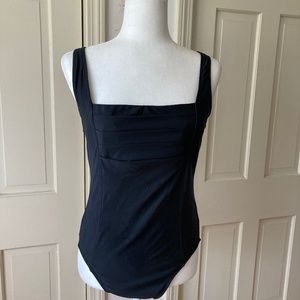 Shape FX Pleated Bust Tank Swim Suit